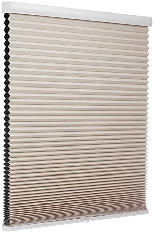 Changshade Cellular Shades and Blinds for Indoor Windows Cordless Blackout Honeycomb Light Blocking Room Darkening Easy Install 1.5'' Single Cell Pleated, Shade Size 48" W x 72" H,Beige,JZCEL48BG72C