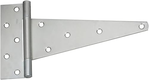National Hardware N128-959 286BC Bisagra en T extra pesada en zinc, 12 pulgadas