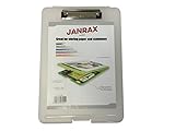 Janrax A4 Clear Clipboard Box File - Storage Filing Case