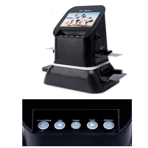 Digital Film Scanner, schermo LCD ad alta risoluzione 1080P, converte negativi e diapositive in formato digitale JPEG