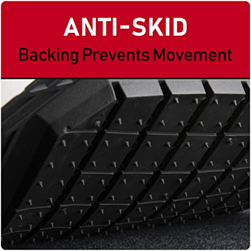 Dickies® 4-Piece Black Deep-Tray Floor Mats - Heavy-Duty Protection, Enhanced Spill Containment, Custom Fit For Ultimate Interior Safety And Style (80101Adc) #TOP3