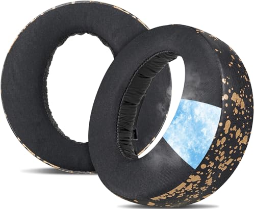Image of SOULWIT Cooling Gel Earpads Cushions Replacement for Sony PlayStation 5 Pulse PS5 3D Wireless Headset, Ear Pads Cushions with Noise Isolation Foam - CG Black Gold