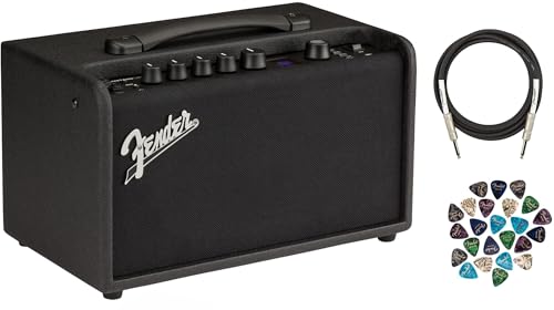 Fender Mustang LT40S Amplifier Bundle with 24 Picks and 10-Foot Instrument Cable
