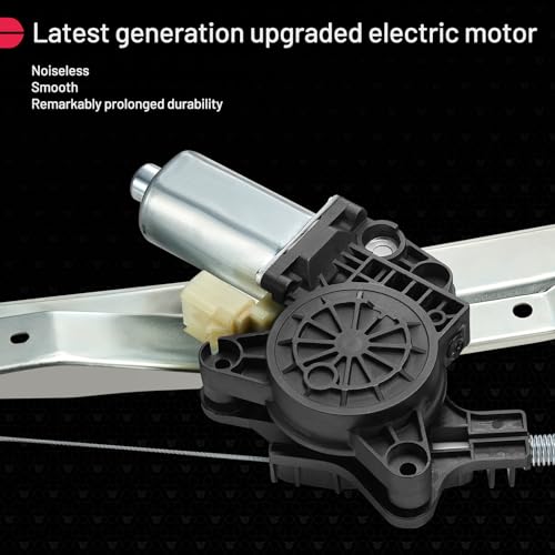 Image of BDFHYK 748-508 Power Window Regulator with Motor Front Left Driver Side Compatible with Chrysler Town & Country, Compatible with Dodge Grand Caravan, Replace# 68030655AA, 68030657AA