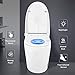Cosvalve Heated Seat Smart Toilet, One Piece Toilet, Automatic Flush Tankless Toilet without Bidet, Foot sensor Flush, Blue Night Light, Knob Control, Power Outage Flushing