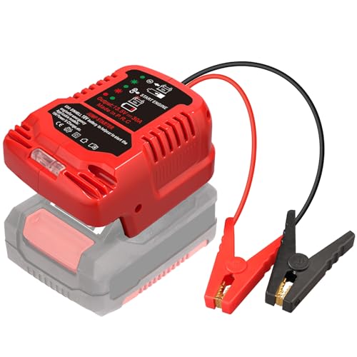 TPDL Starthilfe Powerbank für Einhell Power X-Change 18V Akku, Batterie Jump Starter mit Starthilfekabel kompatibel mit Einhell 18V Akku auf für 12V Fahrzeuge