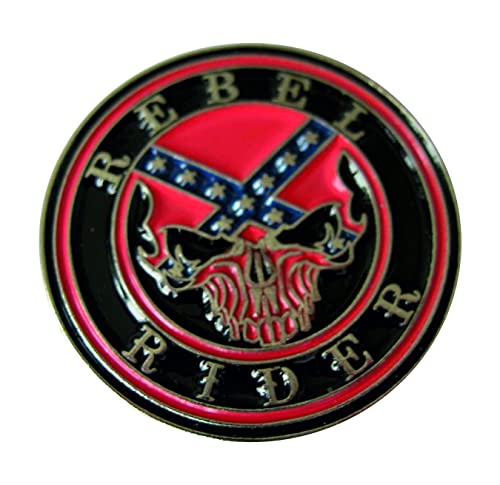 Metall-Emaille-Anstecker Biker Scooter Schädel im Helm Cover