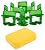 EMAISTORE 2000 Pcs Premium Tile Leveling System 1/8”(3mm) anti-lip tile spacers for easy, seamless tile installation Professional tile leveling clips. Includes 1 sponge