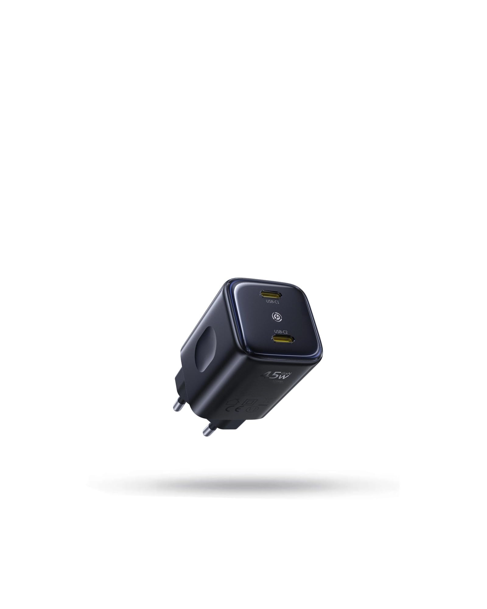 Baseus PicoGo II 45W USB C Ladegerät, 2-Port USB C Netzteil PD 3.0 PPS Schnellladegerät Kompatibel mit iPhone 17/17 Pro Max/16-12, Galaxy S25 Ultra, Pixel, iPad Pro/Air, Steam Deck