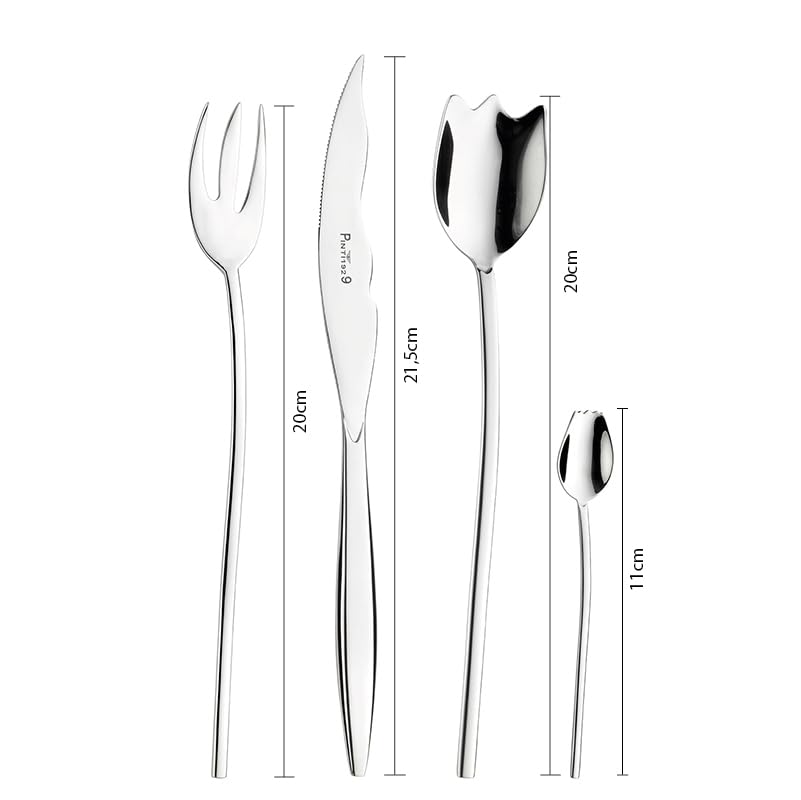 Pinti Inox Pinti - Posate Tulipani EXTRA 24 pezzi
