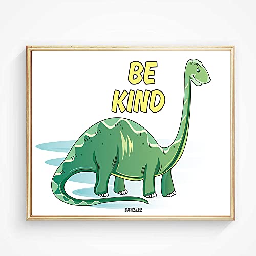9 Dinosaur Wall Art Prints Dinosaurs Poster Wall Decals Dinosaur Birthday Gift For Nursery And Kids Room Decorations Unframed 8X10 Inch (Colorful) #TOP2
