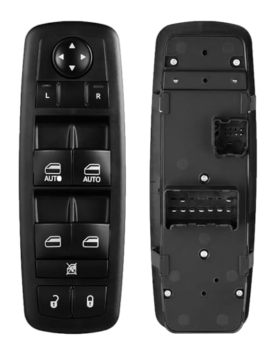 Window Switch Driver Side Master Power Control Button 3Pins + 9 Pins | Compatible with 2009 2010 2011 2012 Dodge Ram 1500 2500 3500 | Replaces# 4602863AD, 4602533AB, 4602533AE, 901-473