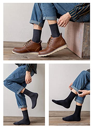 Mens Cotton Crew Socks Thin Cushioned Cotton Socks For Mens Calf Socks 7Pairs #TOP4