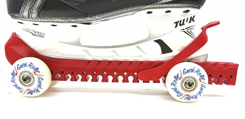 RollerGard Hockey Ice Skate Guards, One Size Fits Most, Red