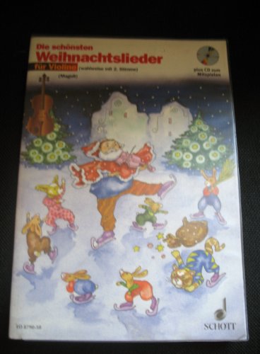 Preisvergleich Produktbild Die schönsten Weihnachtslieder, Notenausg. m. Audio-CDs, Für Violine, m. Audio-CD: sehr leicht bearbeitet. 1-2 Violinen.