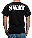 Rothco 2-Sided T-Shirt, Swat Black, Small