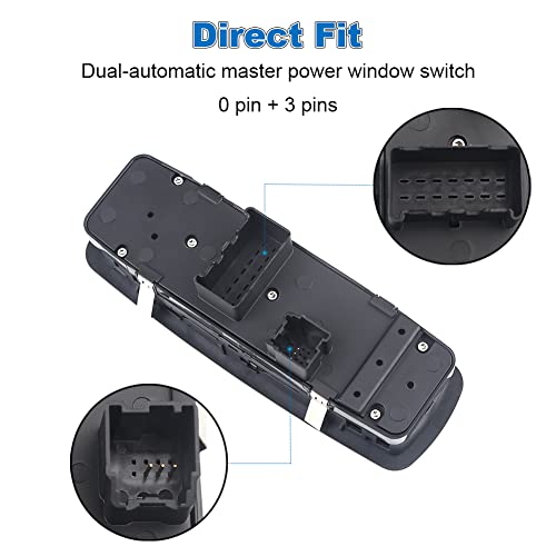 Wmphe Driver Side Master Power Window Switch Compatible With Chrysler Town & Country And Grand Caravan 2012 2013 2014 2015 2016, V6 3.6L Mini Passenger Van Master Power Window Switch, 68110871Aa #TOP2