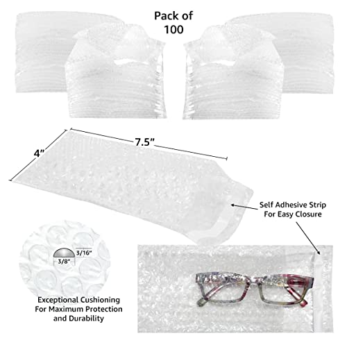 Starboxes Protective Bubble Out Bags 4" X 7.5" #2 - Pack Of 100 For Shipping Goods, Clear (Bob204750100) #TOP1