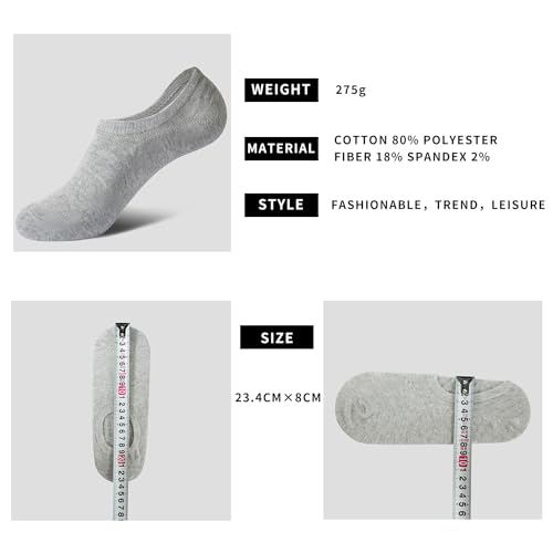 Image of 8-pack Socks for women,moisture wicking and sweat wicking,Cotton soft No-show socks