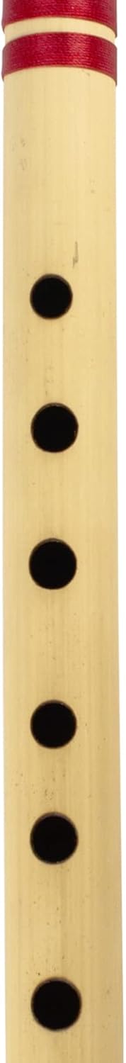 17 Inch Authentic Indian Wooden Bamboo Sideflute in 'G' Key Fipple Woodwind Musical Instrument Recorder Traditional Bansuri Handcrafted Novelty Decoratives & Collectibles : Musical Instruments