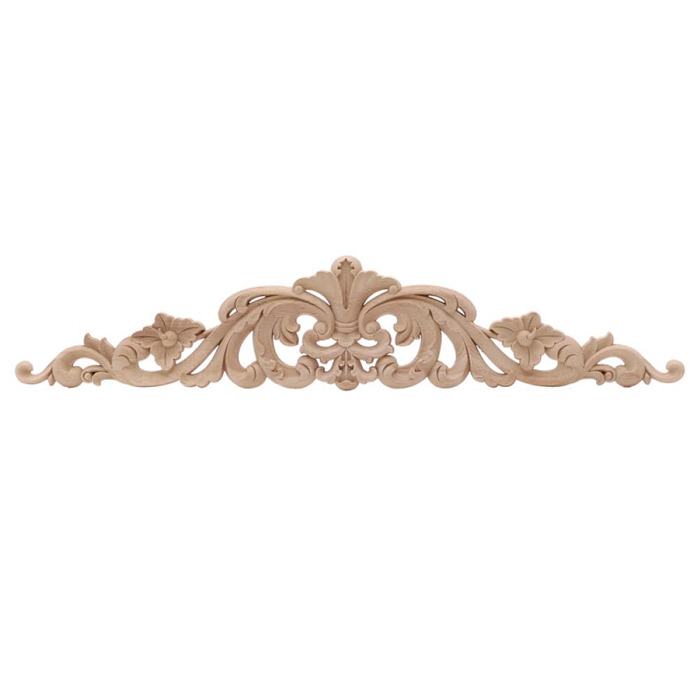 Calcomanías de tallas de madera vintage LVTFCO marcos de esquina para decorar puertas