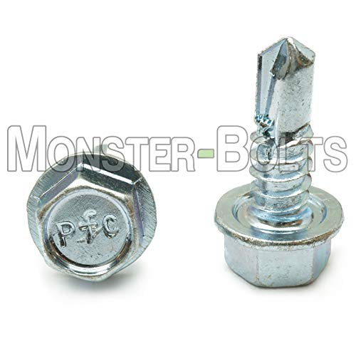 #14 x 3/4" Tornillos autorroscantes de acero 100 uds miniatura 4