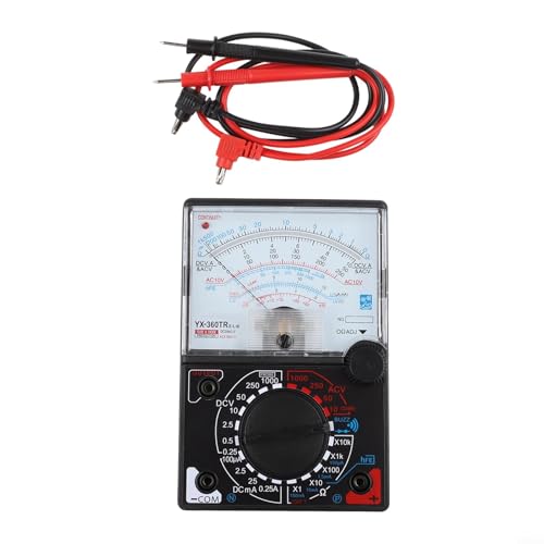 KoiLykke Pointer Multimeter With Test Pen And Indicator Light For AC DC Voltage Resistance Measurement Part Name YX 360TRN Large Screen High Contrast