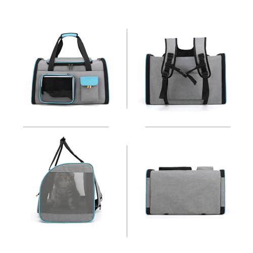 Bolsa De Transporte Luxo Estruturada 50 cm Suporta até 8kg (Cinza)