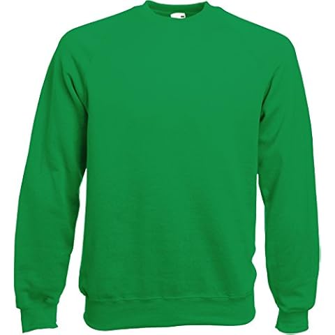 Sweat-Shirt Vert Homme Fruit of The Loom Cover