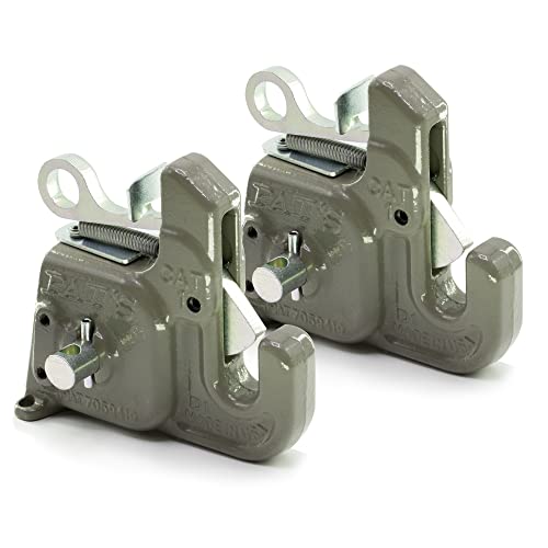 Pat's Easy Change (CAT#1 Gray) w/Stabilizer Bar - Best Quick Hitch System On The Market – Flexible, Durable, and Affordable - Comes w/ 4 Pair of Lynch Pin Washers