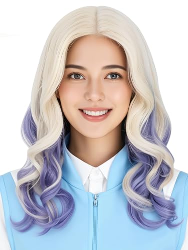 ZGXYZXMY Golden Blonde Wig Long Wavy for Women Halloween Cosplay