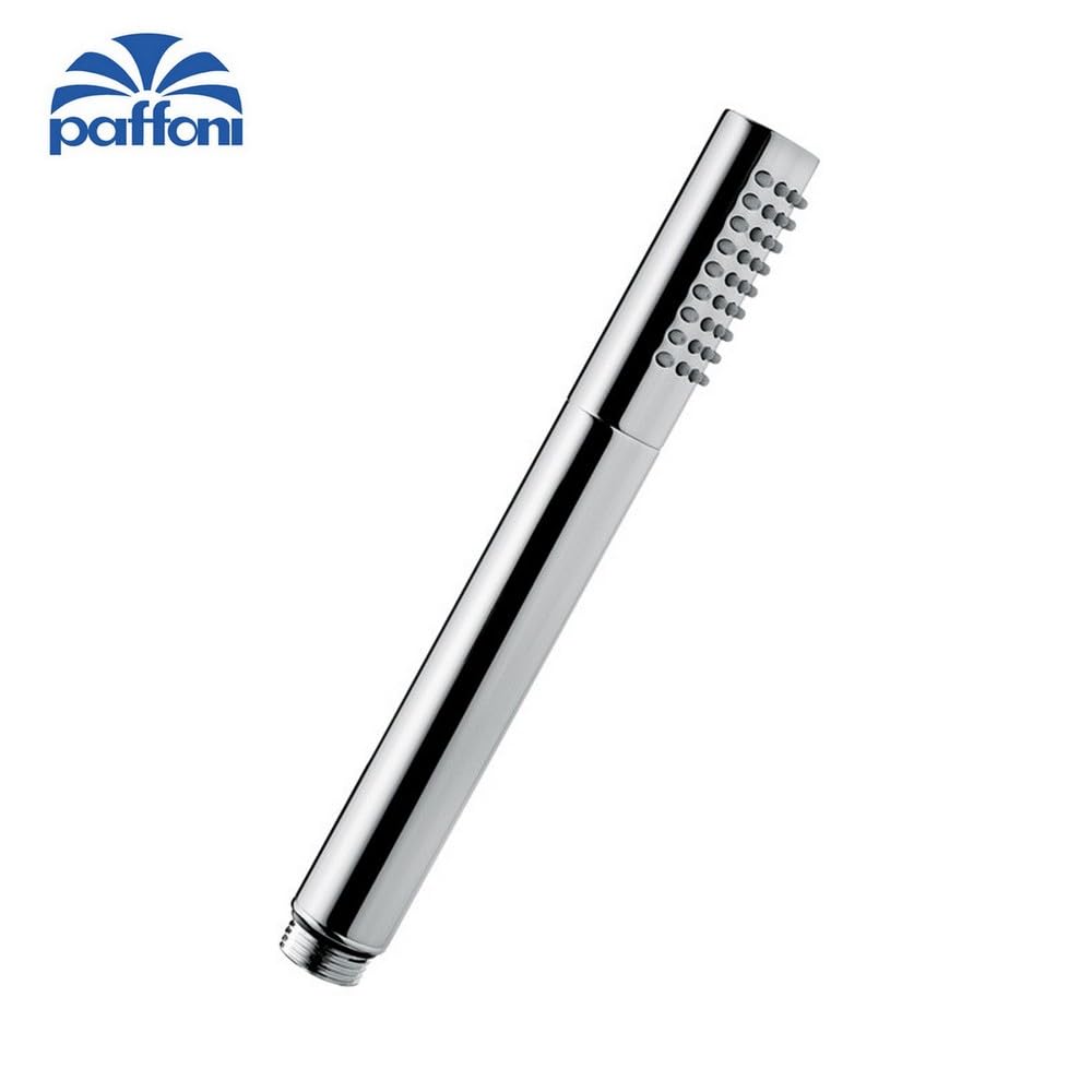 Paffoni Doccetta Tonda Master Zdoc067cr | Telefono Doccia Cilindrico Monogetto con Attacco Universale G 1/2", Ottone Cromato Lucido