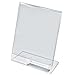 6 Pack Premium 8 1/2 x 11 Slant Back Sign Holder with Business Card Holders