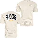 Nashville Predators NHL Officially Licensed T-Shirt Ringspun Front/Back Fury Ivory, Large