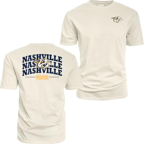 Blue 84 Standard NHL Officially Licensed T-Shirt Ringspun Front/Back Fury Ivory