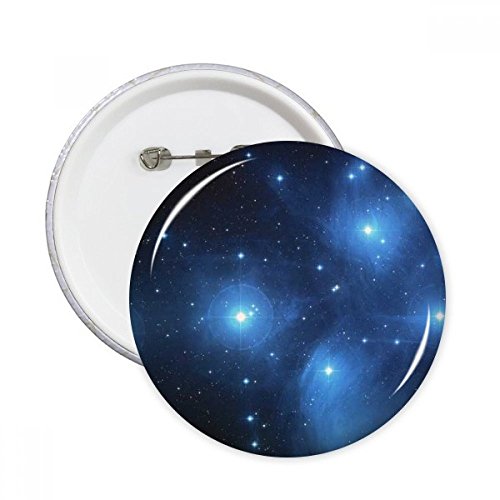 Badge bouton ciel étoilé pour personnaliser un sac à dos d'étudiant ou une veste en jean