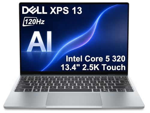 Dell XPS 13 Laptop, 13.4" 2.5K Touchscreen, Intel Core 5, Windows 11 Pro