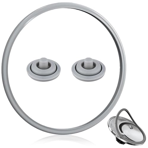 YCHYAN 3 Piezas Recambio para Olla a Presión, Junta de Silicona para Olla a Presión, Utilizable de 2 a 3 Años, Apta para la Mayoría de Marcas de Ollas a Presión, Efecto de Sellado Ideal