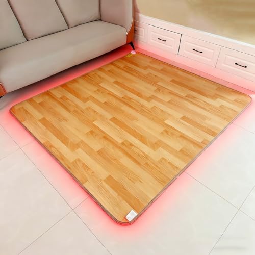 Esterilla calefactora de suelo radiante por infrarrojos: alfombra eléctrica para interiores, alfombra portátil con calefacción para yoga, oficina, dormitorio y baño.(140 * 200cm)