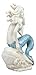 Ebros Nautical Ocean Goddess Pretty Mermaid with Blue Tail Holding Conch Shell Decorative Statue 8