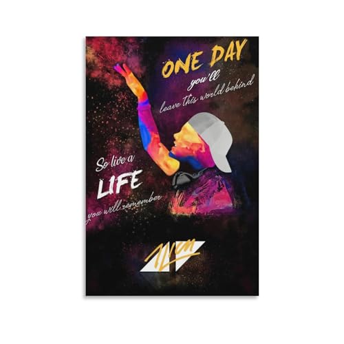 Daxxin Avicii Dj Canvas Poster Wall Decorative Art Painting Living Room Bedroom Decoration Gift Unframe-Style12X18Inch cover