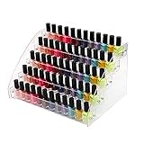 Vielseitigkeit: Nagellackständer spart viel Platz und kann Nagellack, Ohrringe, Halsketten, Armbänder, Broschen und verschiedene Zubehör usw. aufbewahren.