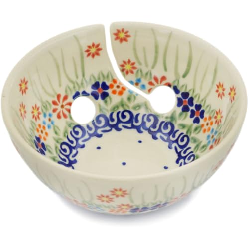 Polmedia Polish Pottery Blissful Daisy Yarn Bowl