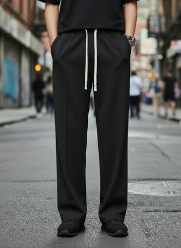 Image of Mack Jonney Men's Solid Track Pants | Solid Design | Regular Fit | Casual & Athleisure Wear |Pack of 1-MMJ-1