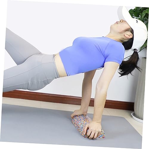 GALPADA Rodillo semicircular de alta densidad para relajación muscular, herramienta de masaje de media espuma para yoga y terapia de tejido profundo, ligero y portátil, entrenador de equilibrio y flexibilidad miniatura 3