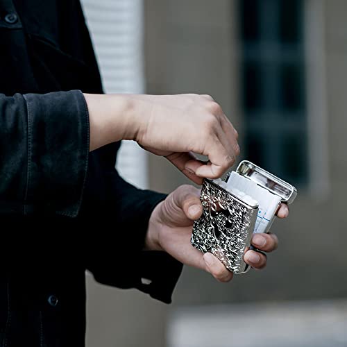 Vintage Metal Cigarette Case 85Mm King Size Peaky Blinders Tobacco Box 16Pcs Capacity Sturdy Open Pocket Holder Protective Security Wallet Shelby Family Retro Birthday Christmas Gifts For Man Women #TOP1