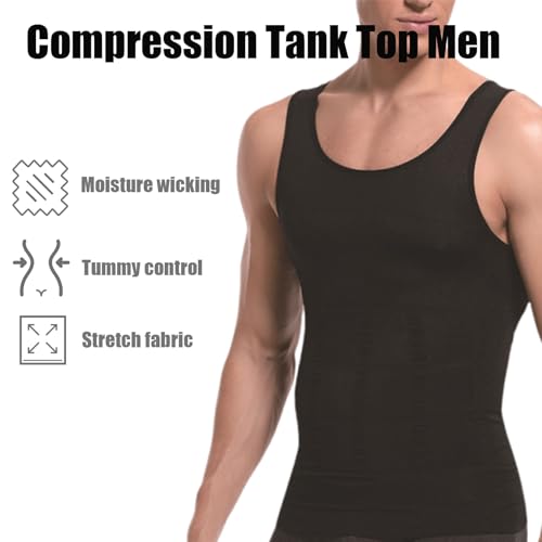 Shaper for Men, Mens Shaper Tank Top, Compression Tank Top Men, Body Shaper Slimming Tummy Vest2
