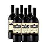 Vinho bordo halberth tinto demi seco 750ml kit 6 unidades