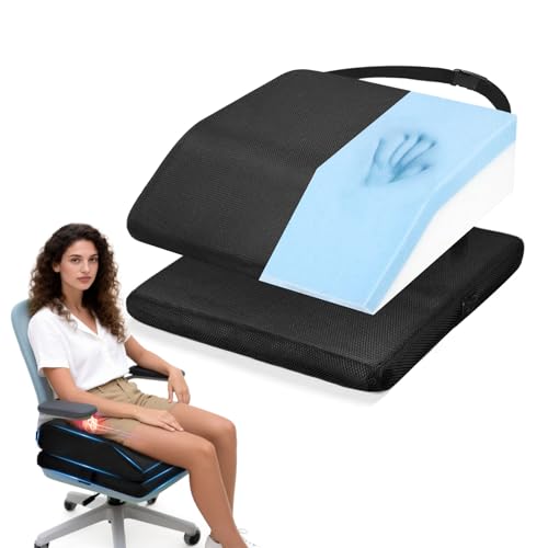 CRAURU Memory Foam Post Hip Surgery Cushion Adjustable Height Hip