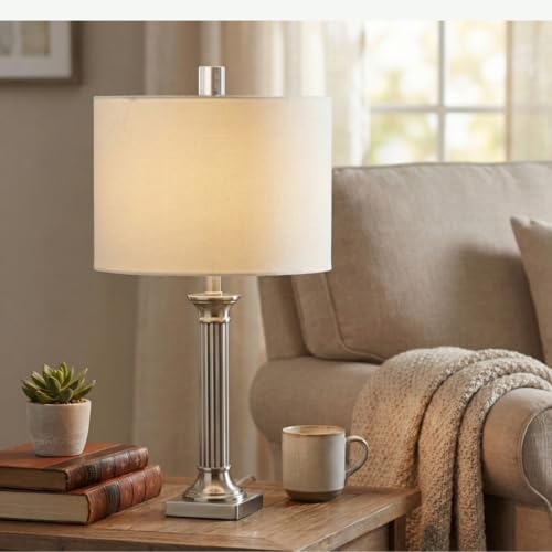 Image of Royal Designs, Inc. F-5035L-2 Clear Lucite Lamp Finial, 1.25 x 1.5 inch, Short Cylinder, 2-Pack
